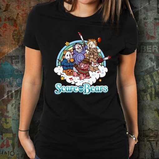 Horror movie characters scare bears Tee Shirt