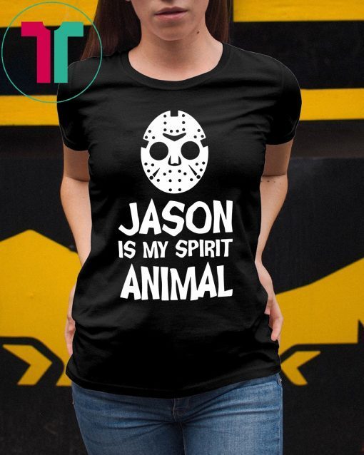 Jason Mask is my spirit animal Friday 13th Horror Halloween Tee Shirt