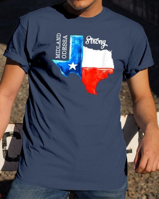 Midland Odessa Strong Texas Flag 432 Lover Men Women Gifts T-Shirt