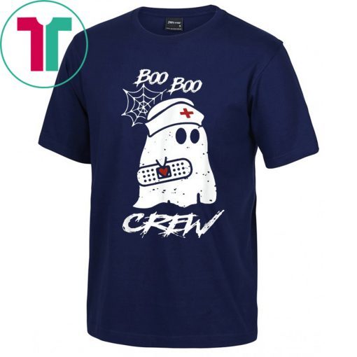 Boo Boo Crew Nurse Ghost Funny Halloween Costume Gift Tee Shirt