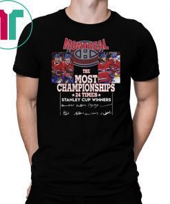 Montreal The Most Championships T-Shirt