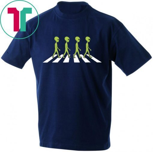 Alien On The Abbey Road Offcial T-Shirt