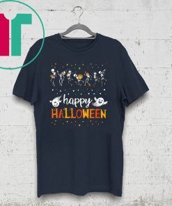 Funny Halloween Costume Happy Halloween Dancing Skeleton T-Shirt