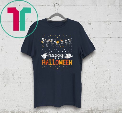 Funny Halloween Costume Happy Halloween Dancing Skeleton T-Shirt