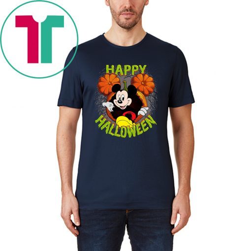 Disney Mickey Mouse Pumpkin Happy Halloween T-Shirt