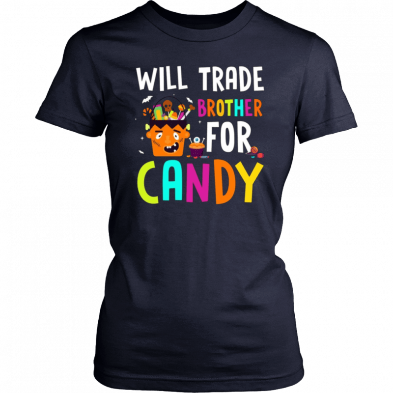 Will Trade Brother For Candy Frankenstein Halloween Costume T-Shirt