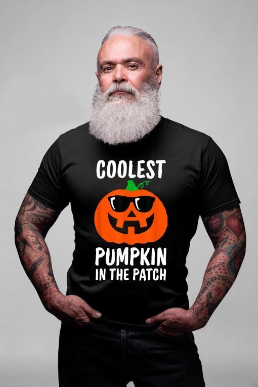 Coolest Pumpkin in the Patch, Halloween Costume Boys Girls T-Shirt