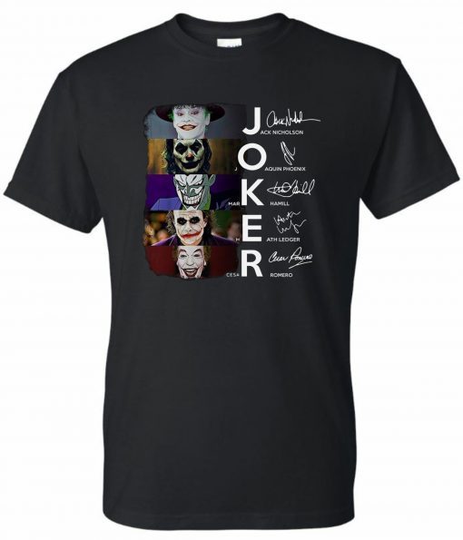 Joker all version signatures Shirt