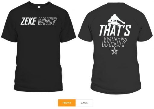 Zeke Who Dallas Cowboys Classic T-Shirt