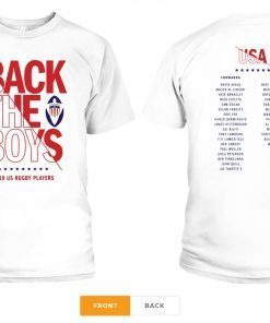 Womens Back the Boys 2019 USA Rugby Players Squad T-Shirt