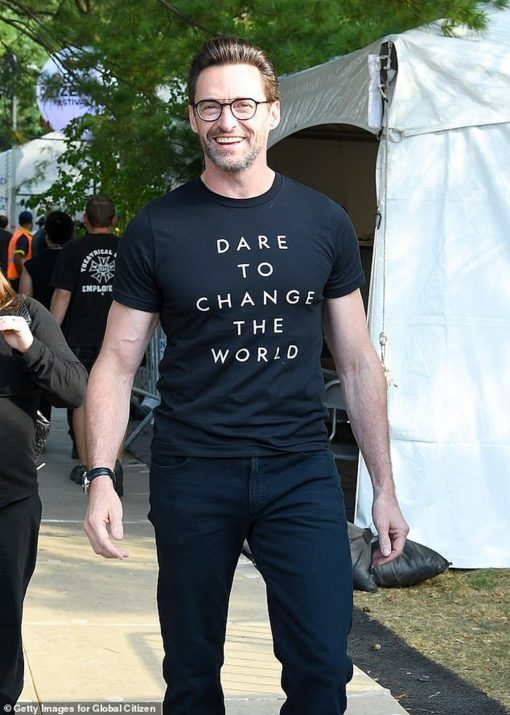 Dare To Change The World Hugh Jackman T-Shirt