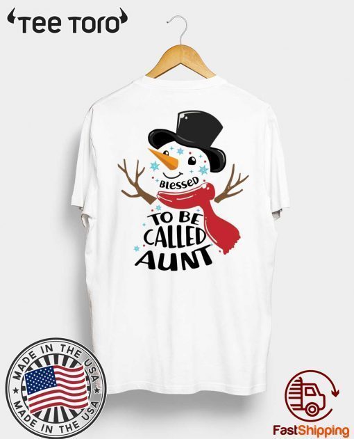 Snowman Blessed To Be Called Aunt 2020 T-Shirt