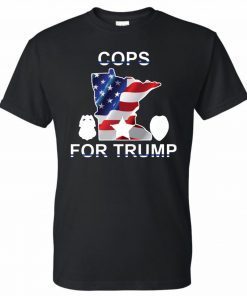 Minneapolis Police Union Federation Cops For Trump Offcial T-Shirt