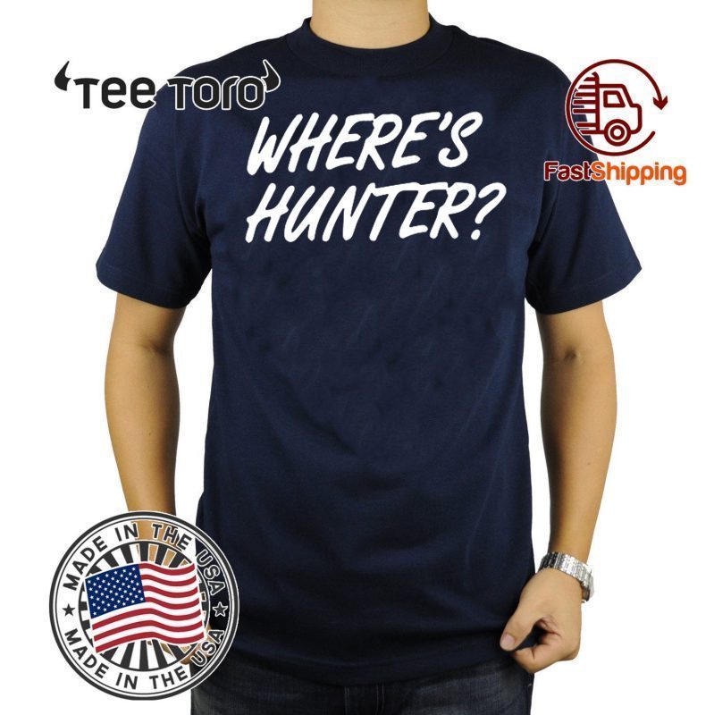 Trump merchandise Where's Hunter Tee Shirt