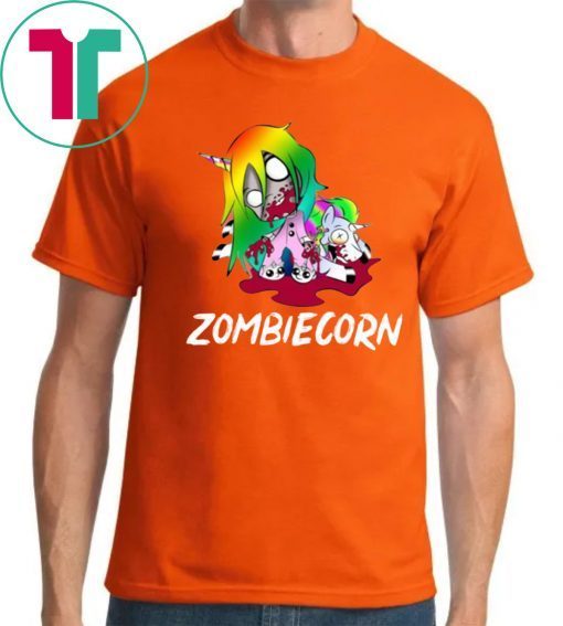 Zombiecorn Creepy Zombie Unicorn Halloween T-shirt For Men Women