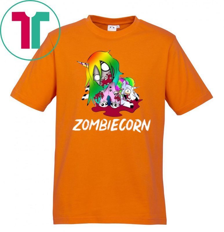 Zombiecorn Creepy Zombie Unicorn Halloween T-shirt For Men Women