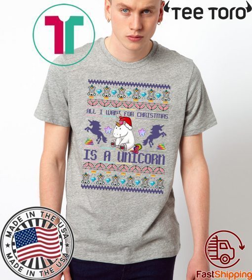 All I Want For Christmas Is A Unicorn Classic T-Shirt