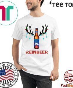 Bud light Reinbeer Christmas Funny T-Shirt