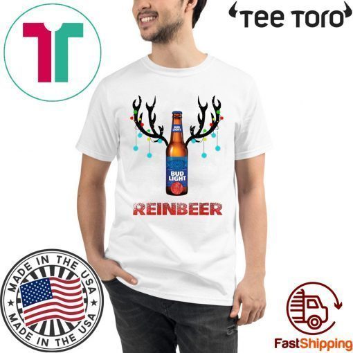 Bud light Reinbeer Christmas Funny T-Shirt