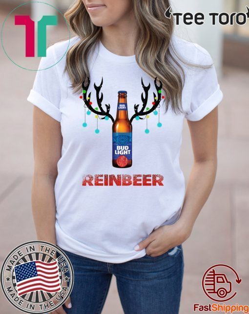 Bud light Reinbeer Christmas Funny T-Shirt