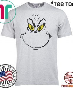 Dr. Seuss Men’s Grinch Face Ugly Christmas Unisex T-Shirt