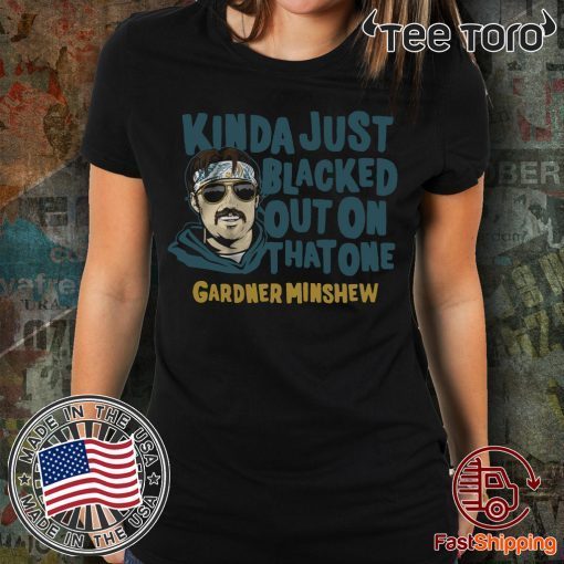 Gardner Minshew Shirt - Blacked Out, Officially Licensed Tee Shirt