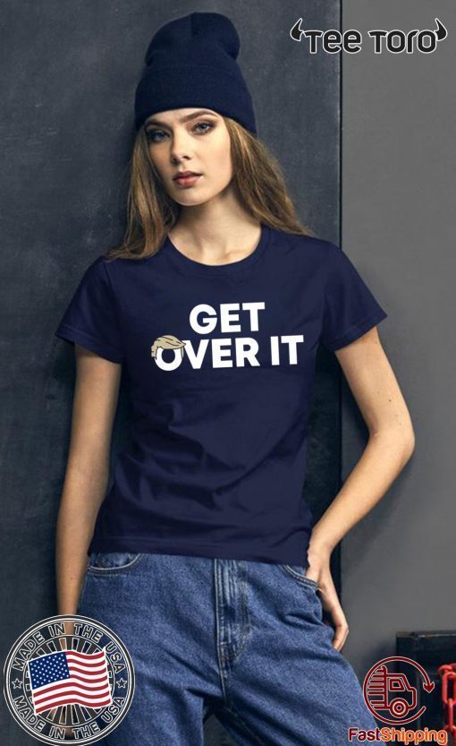 Get over it tee trump campaign navy shirt