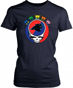 Grateful Dead Mixed With Carolina Panthers T-shirt Cool Gift For Fans Tee