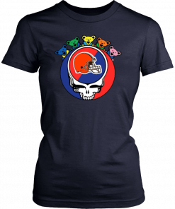 Grateful Dead Mixed With Cleveland Browns T-shirt Cool Gift For Fans