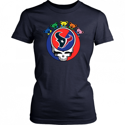 Grateful Dead Mixed With Houston Texans T-Shirt