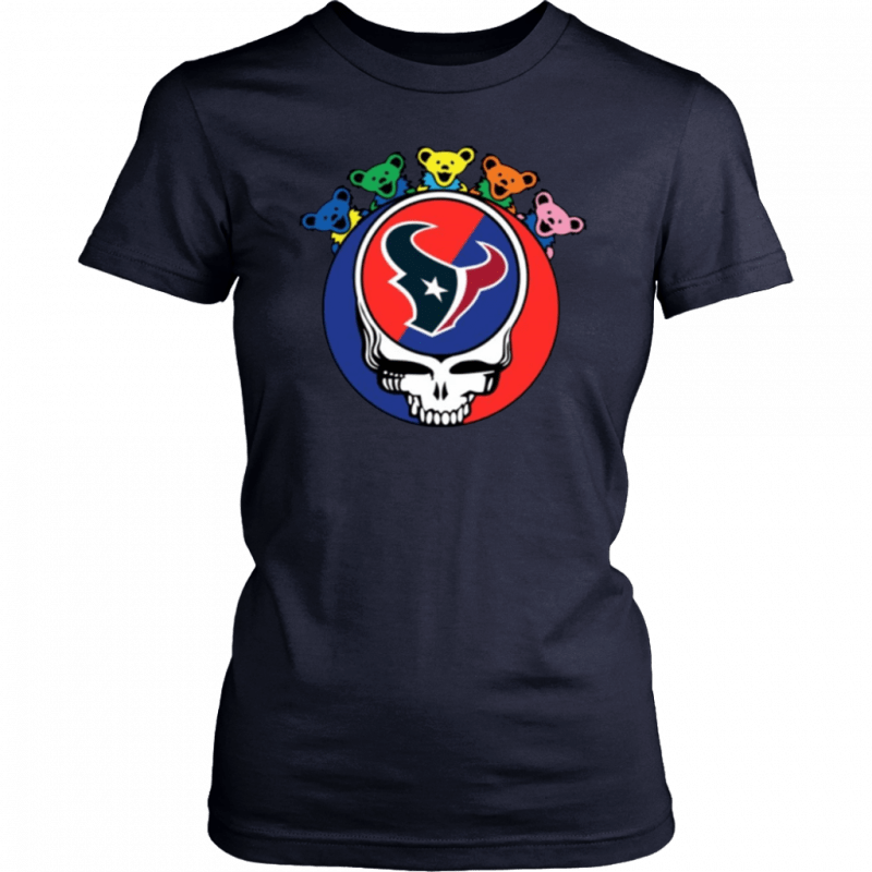 Grateful Dead Mixed With Houston Texans T-Shirt