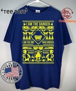 Walter White I am the danger I am the one who knocks Christmas T-Shirt