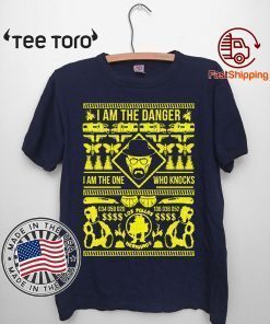 Walter White I am the danger I am the one who knocks Christmas T-Shirt