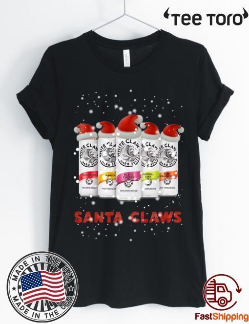 WHITE CLAW SANTA CLAWS HARD SELTZER CHRISTMAS 2020 T-SHIRT