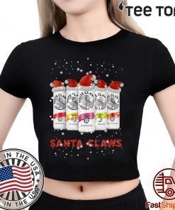 WHITE CLAW SANTA CLAWS HARD SELTZER CHRISTMAS 2020 T-SHIRT