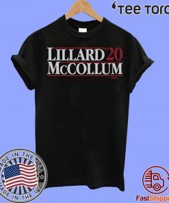 Lillard-McCollum 2020 Tee Shirt - NBPA Officially Licensed