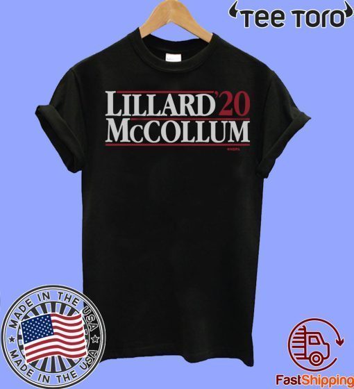 Lillard-McCollum 2020 Tee Shirt - NBPA Officially Licensed