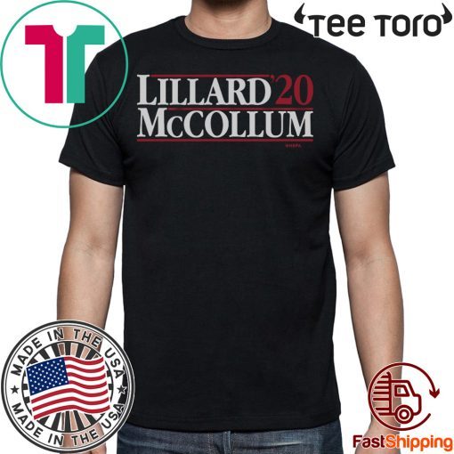 Lillard-McCollum 2020 Tee Shirt - NBPA Officially Licensed