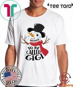 SNOWMAN BLESSED TO BE CALLED GIGI CHRISTMAS T-SHIRT