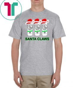 White Claw Santa Claws Hard Seltzer Christmas Shirt