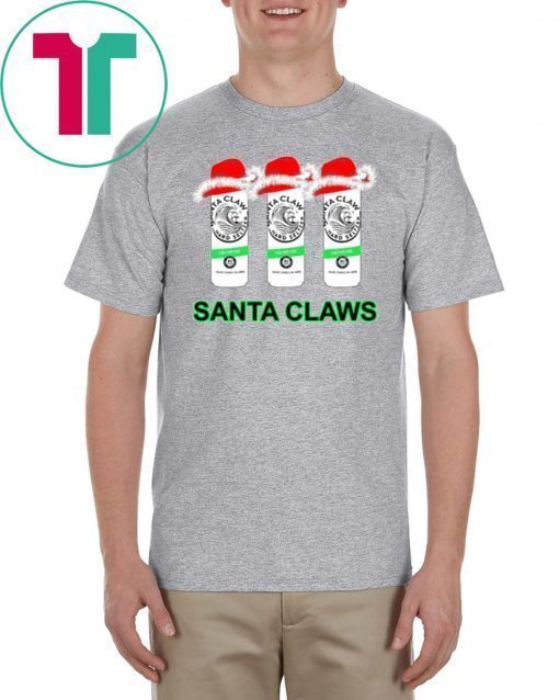 White Claw Santa Claws Hard Seltzer Christmas Shirt