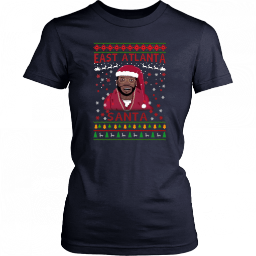 Mane East Atlanta Santa Christmas T-Shirt