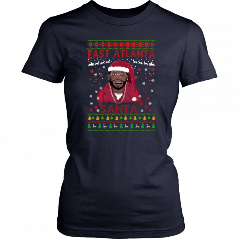 Mane East Atlanta Santa Christmas T-Shirt