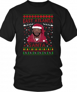 Mane East Atlanta Santa Christmas T-Shirt