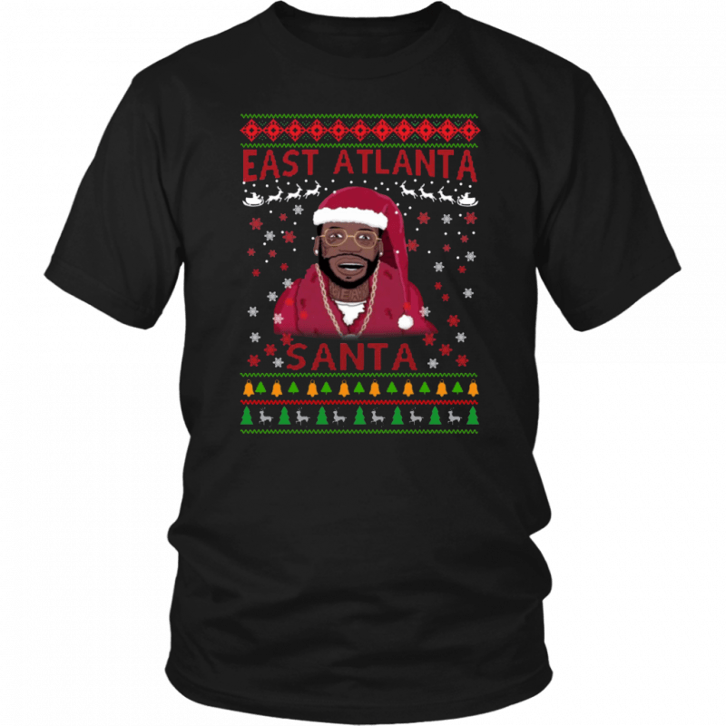 Mane East Atlanta Santa Christmas T-Shirt