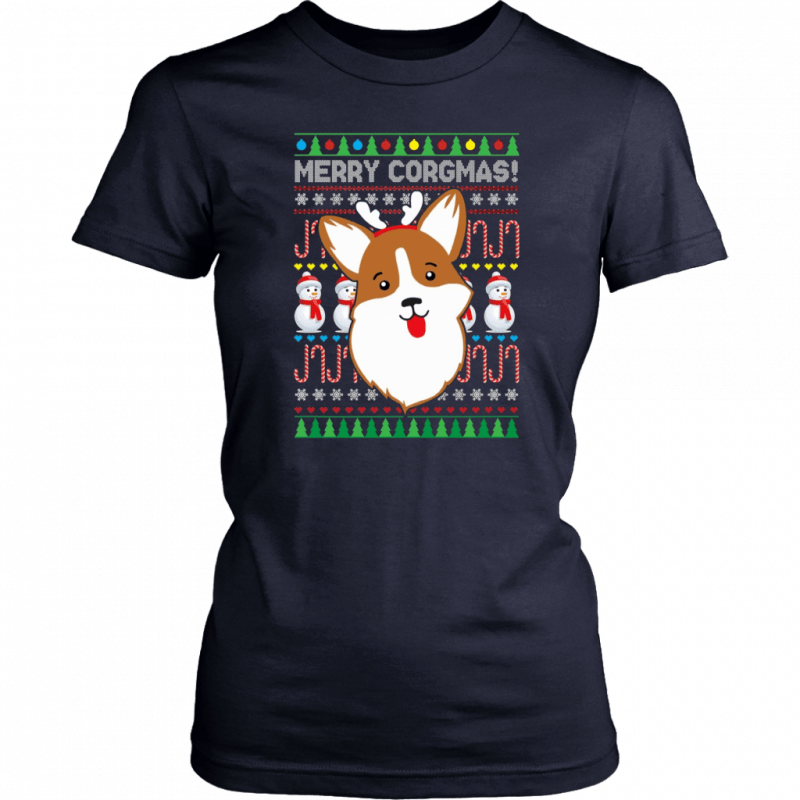 Merry Corgmas Christmas Funny T-Shirt