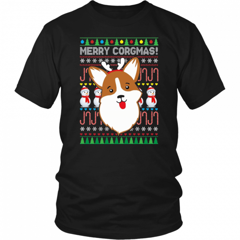 Merry Corgmas Christmas Funny T-Shirt