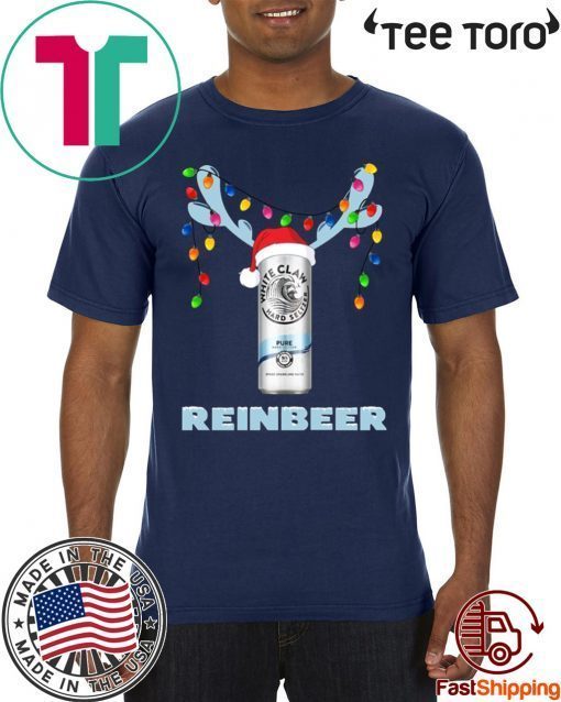 Reinbeer White Claw Pure Reindeer Light christmas Shirt