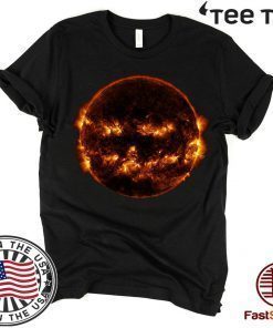 Sun smiles like a Halloween pumpkin in NASA Shirt -Offcial Tee