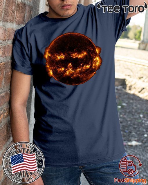 Sun smiles like a Halloween pumpkin in NASA Shirt -Offcial Tee